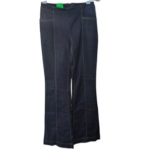 INC International Concepts Navy Flared Pants Size 4 NWT